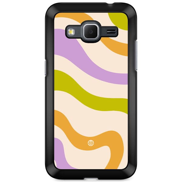 Bjornberry Skal Samsung Galaxy Core Prime - Grön/orange 70-tal