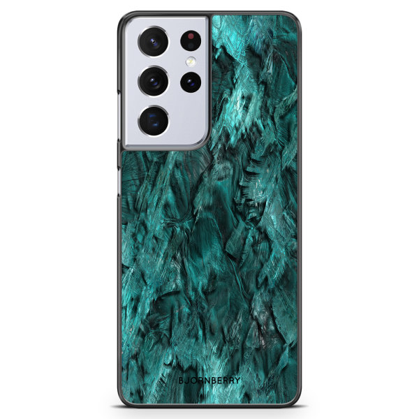 Bjornberry Skal Samsung Galaxy S21 Ultra - Grön Kristall