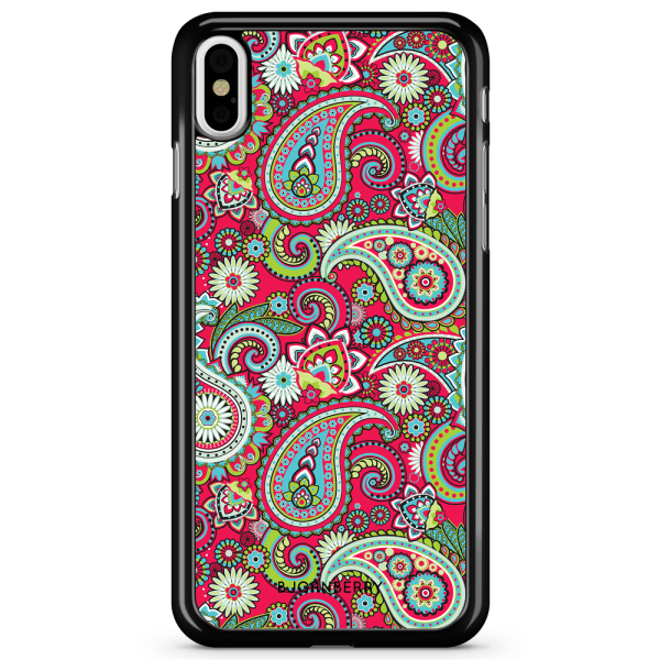 Bjornberry Skal iPhone X / XS - Röd Paisley