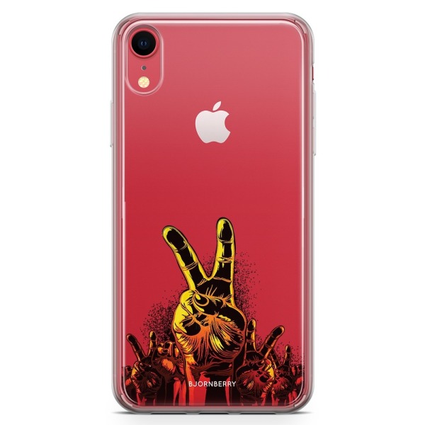 Bjornberry Hybrid Skal iPhone XR  - Peace Händer