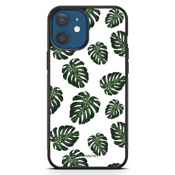 Bjornberry Hårdskal iPhone 12 - Monstera Mönster