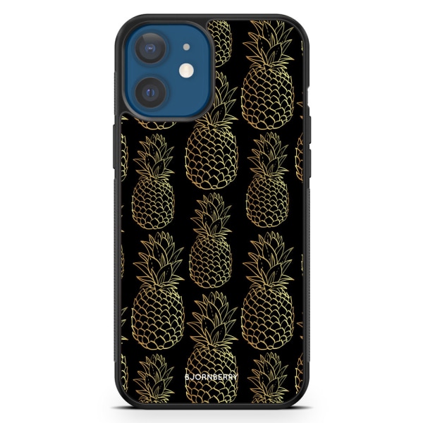 Bjornberry Hårdskal iPhone 12 Mini - Guldiga Ananas