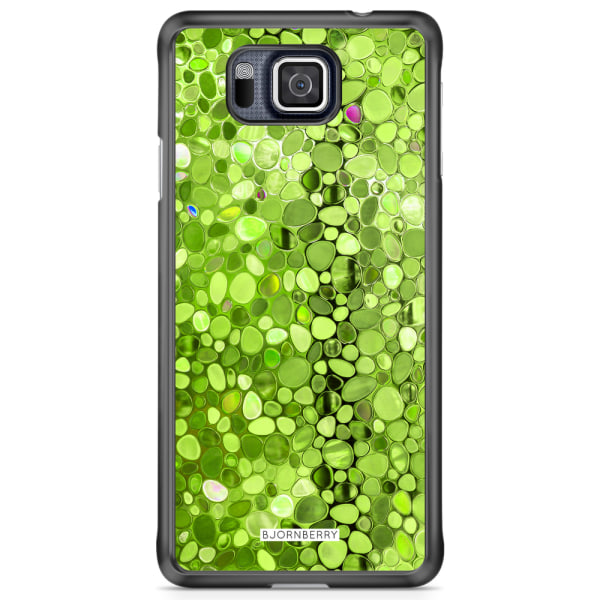 Bjornberry Skal Samsung Galaxy Alpha - Stained Glass Grön