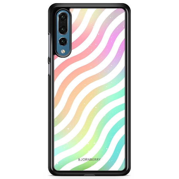 Bjornberry Skal Huawei P20 Pro - Vågig Regnbåge