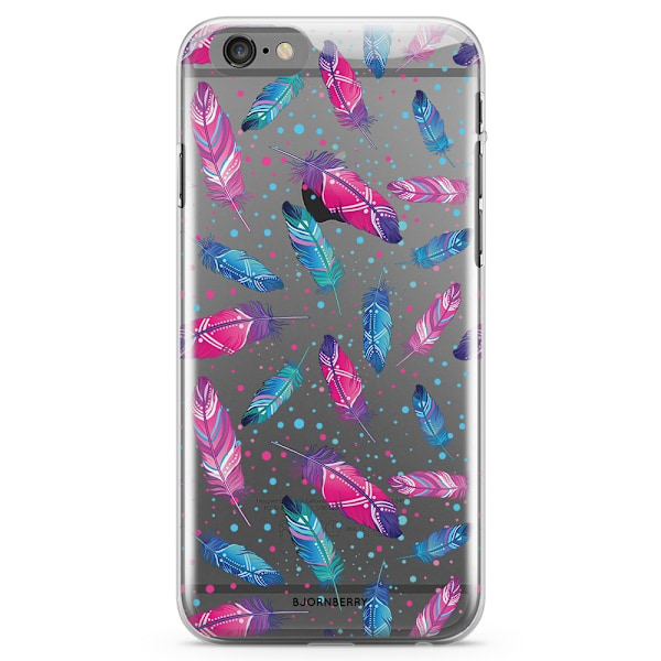 Bjornberry iPhone 6 Plus/6s Plus TPU Skal - Fjädrar