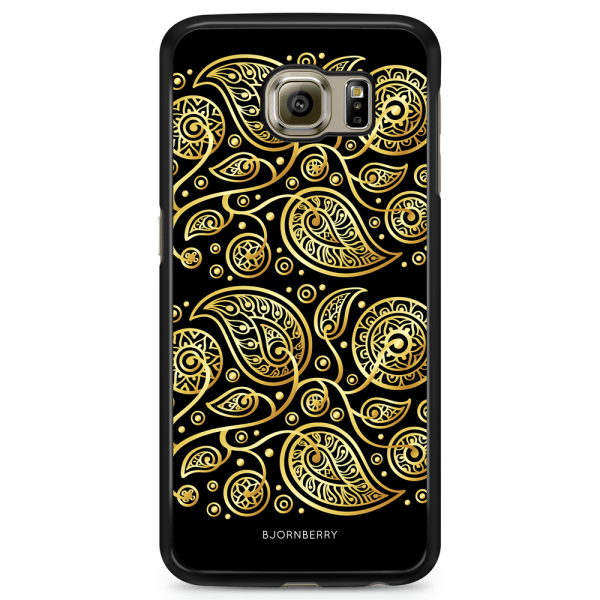 Bjornberry Skal Samsung Galaxy S6 Edge+ - Guld Blommor