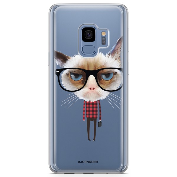 Bjornberry Skal Hybrid Samsung Galaxy S9 - Hipster Katt