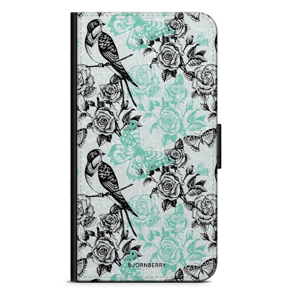 Bjornberry Fodral Samsung Galaxy J5 (2015)- Fåglar & Rosor