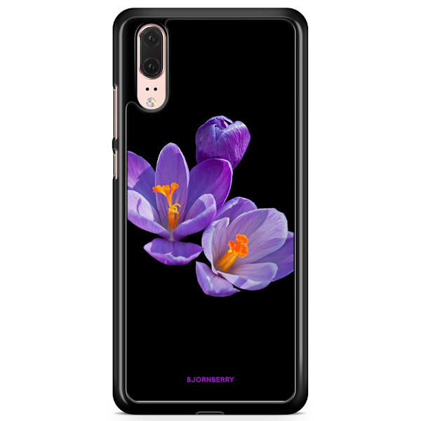 Bjornberry Skal Huawei P20 - Lila Blommor