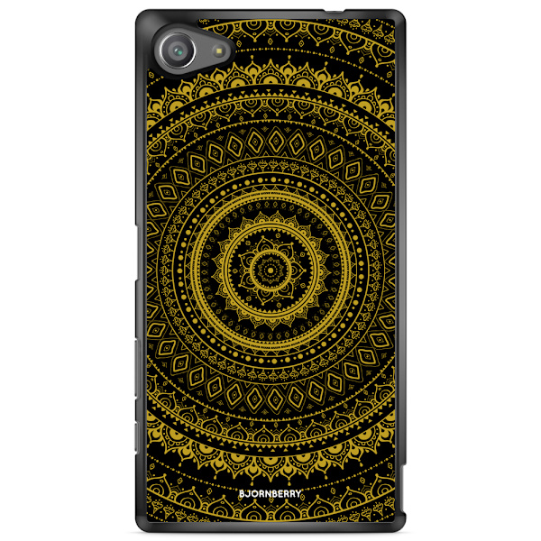 Bjornberry Skal Sony Xperia Z5 Compact - Svart Guld Mandala