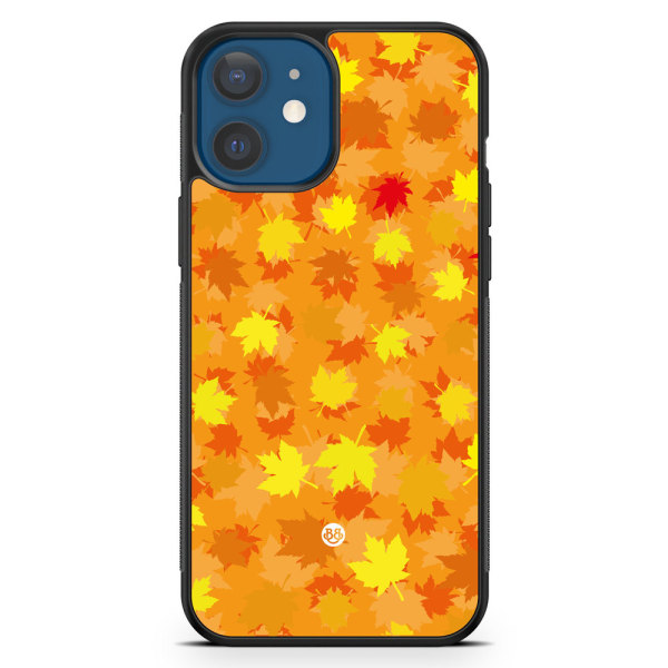 Bjornberry Hårdskal iPhone 12 Mini - Orange/Röda Löv