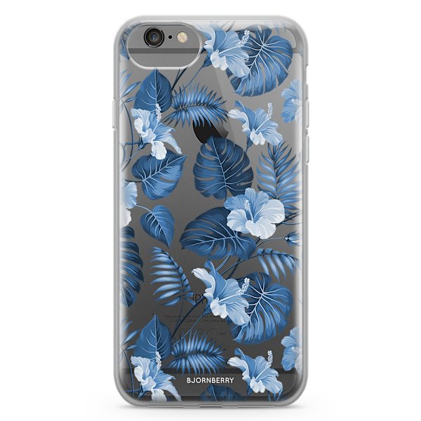 Bjornberry Skal Hybrid iPhone 6/6s - Blå Blommor
