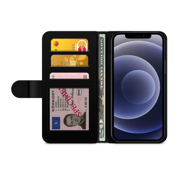 Bjornberry Plånboksfodral iPhone 12 Mini - Bajsande Enhörning