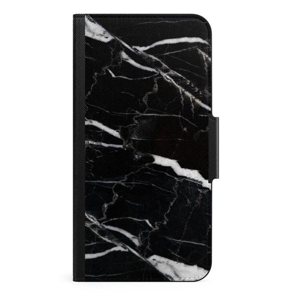 Naive iPhone 13 Plånboksfodral - Black Marble