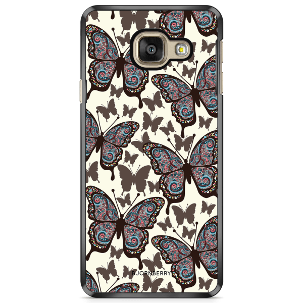 Bjornberry Skal Samsung Galaxy A3 7 (2017)- Färgglada Fjärilar