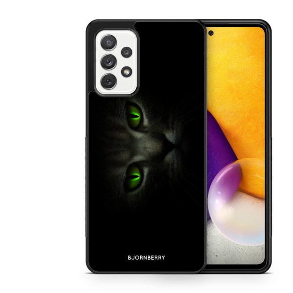 Bjornberry Skal Samsung Galaxy A52/A52s 5G -Gröna Kattögon