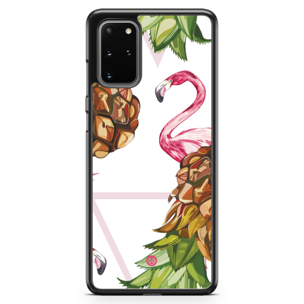 Bjornberry Skal Samsung Galaxy S20 Plus - Ananas & Flamingo