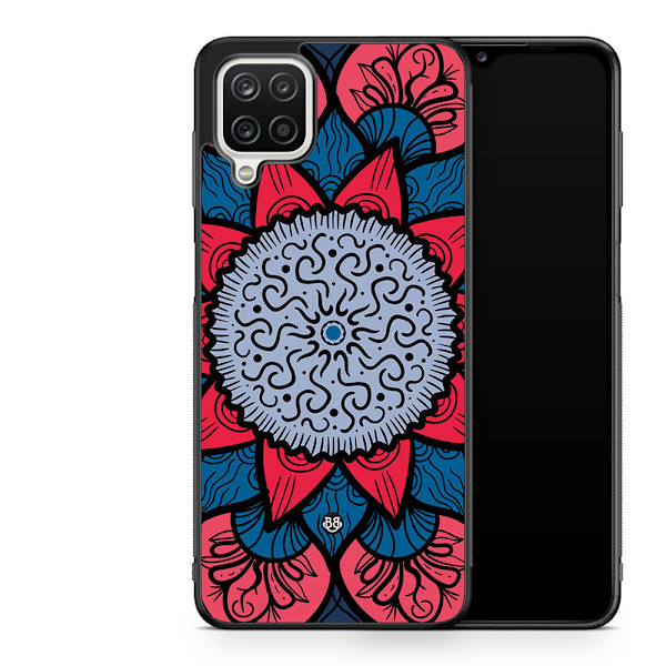 Bjornberry Skal Samsung Galaxy A12 -Blå Mandala