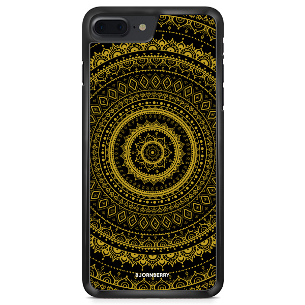Bjornberry Skal iPhone 8 Plus - Svart Guld Mandala