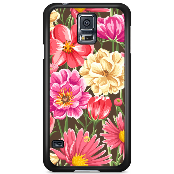 Bjornberry Skal Samsung Galaxy S5/S5 NEO - Sömlösa Blommor
