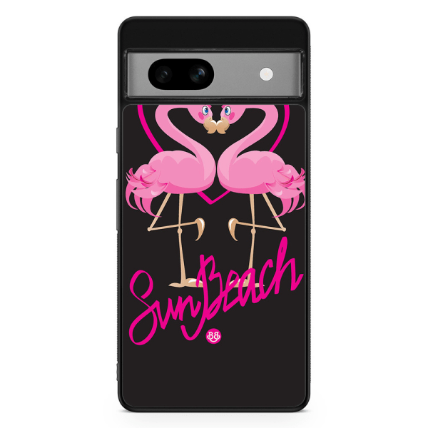 Bjornberry Google Pixel 7a Skal - Sun Beach Flamingo