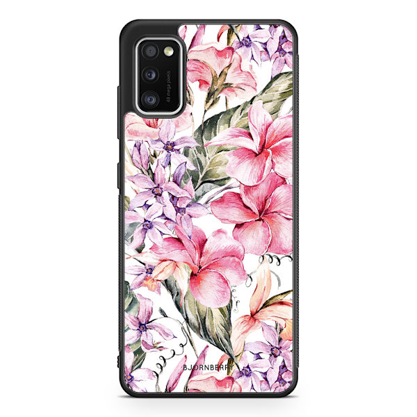 Bjornberry Skal Samsung Galaxy A41 - Vattenfärg Blommor