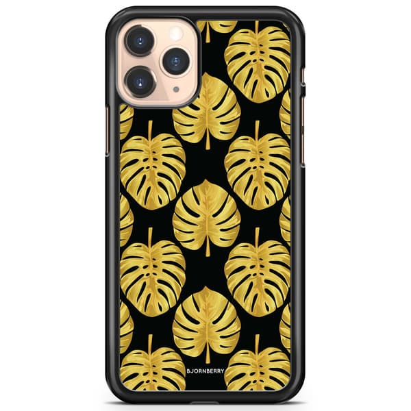 Bjornberry Hårdskal iPhone 11 Pro Max - Guld Monstera
