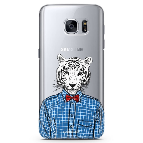 Bjornberry Samsung Galaxy S7 TPU Skal - Hipster Tiger