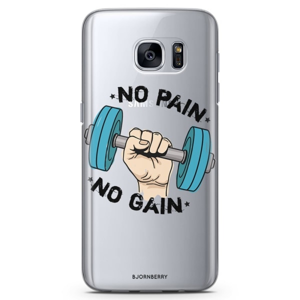 Bjornberry Samsung Galaxy S7 Edge TPU Skal -No pain no gain