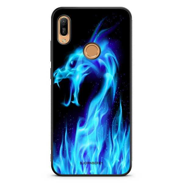 Bjornberry Skal Huawei Y6 2019 - Blå Flames Dragon