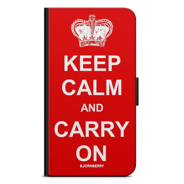 Bjornberry Plånboksfodral Sony Xperia XZ2 - Keep calm carry on