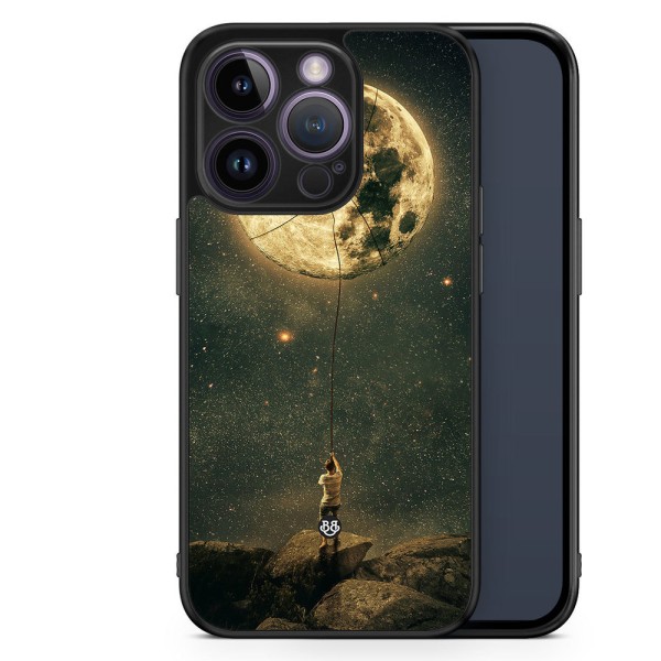 Bjornberry Skal iPhone 14 Pro -Rep Runt Månen