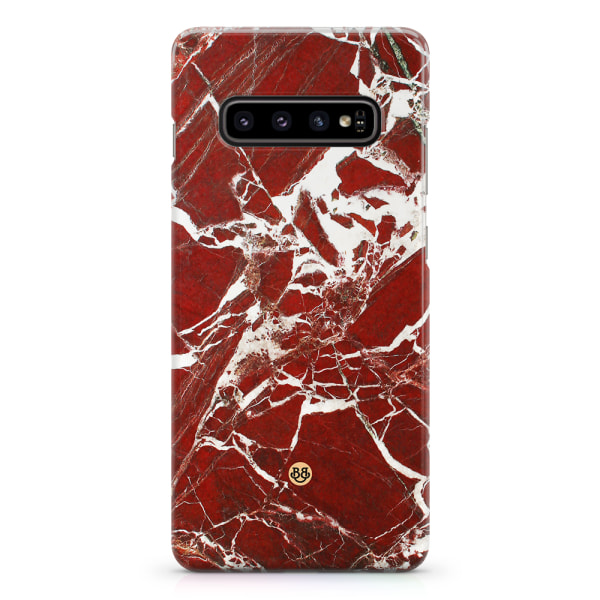 Bjornberry Samsung Galaxy S10 Plus Skal - Red Marble