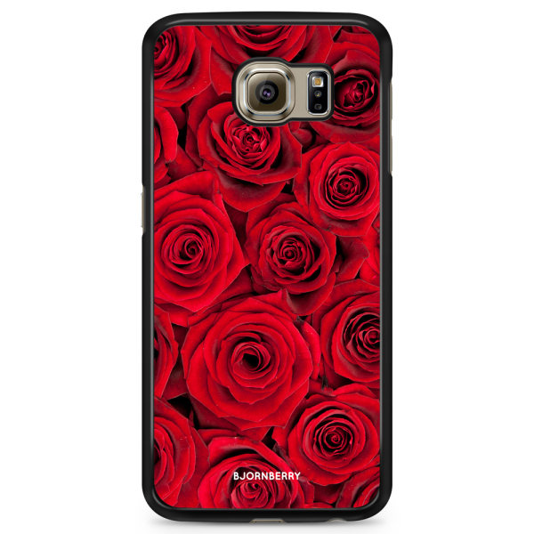 Bjornberry Skal Samsung Galaxy S6 Edge+ - Röda Rosor