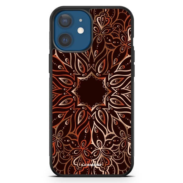 Bjornberry Hårdskal iPhone 12 Mini - Bronze Mandala