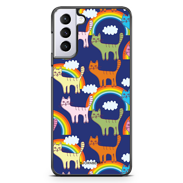 Bjornberry Skal Samsung Galaxy S21 Plus - Katter & Regnbågar