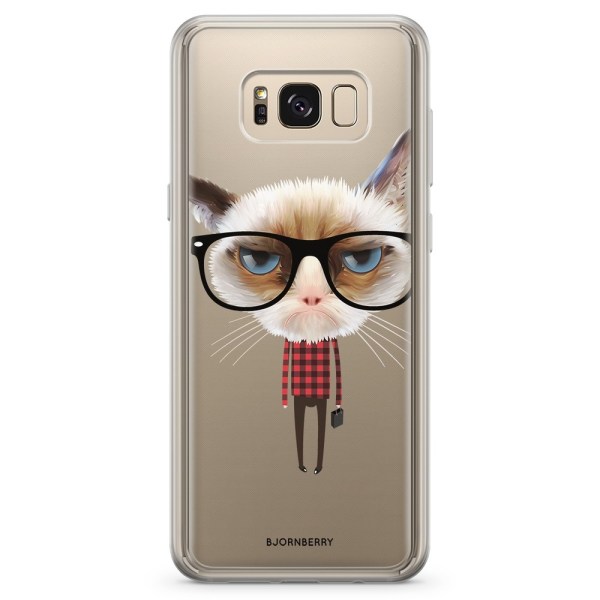 Bjornberry Skal Hybrid Samsung Galaxy S8+ - Hipster Katt
