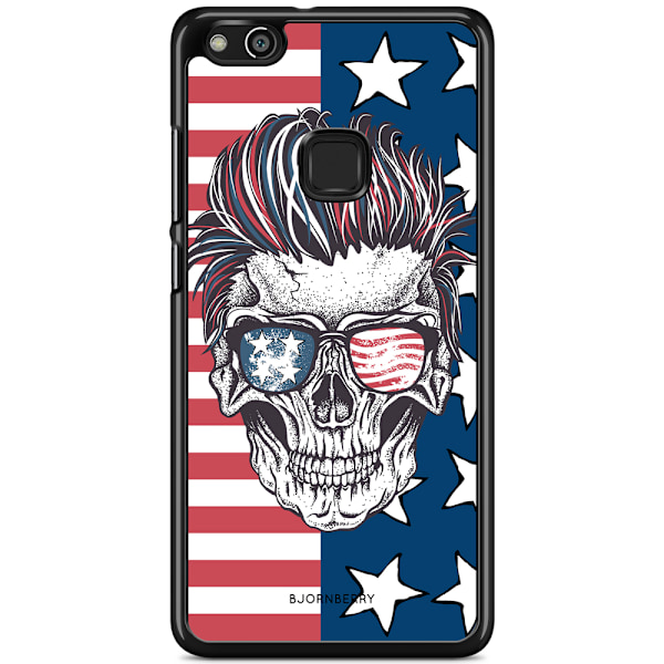 Bjornberry Skal Huawei P10 Lite - USA Dödskalle