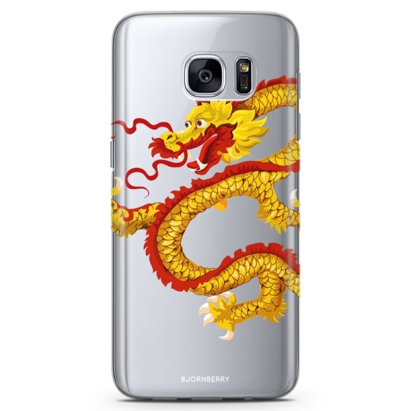 Bjornberry Samsung Galaxy S6 TPU Skal - Gul Drake