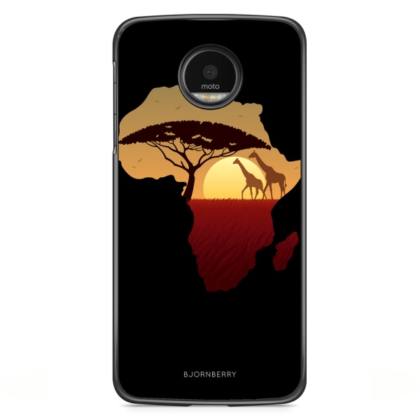 Bjornberry Skal Motorola Moto G5S Plus - Afrika Svart