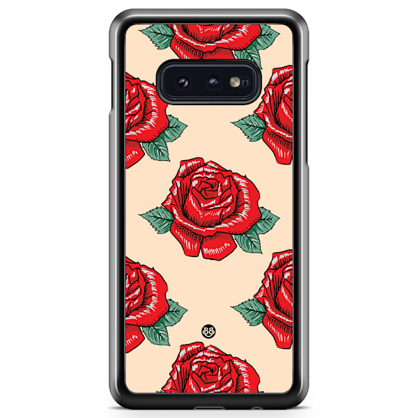 Bjornberry Skal Samsung Galaxy S10e - Rosor Mönster