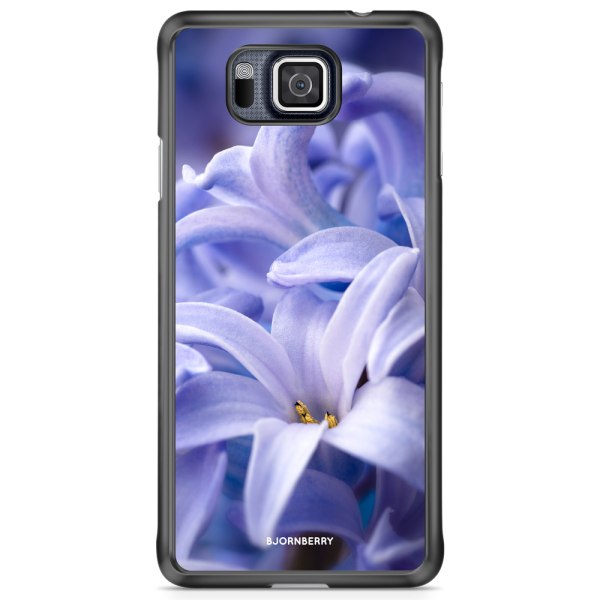 Bjornberry Skal Samsung Galaxy Alpha - Blå blomma