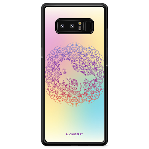 Bjornberry Skal Samsung Galaxy Note 8 - Regnbågsenhörning