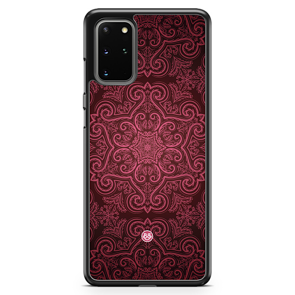Bjornberry Skal Samsung Galaxy S20 Plus - Röd Retromönster