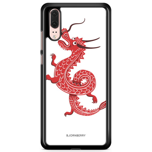 Bjornberry Skal Huawei P20 - Röd Drake