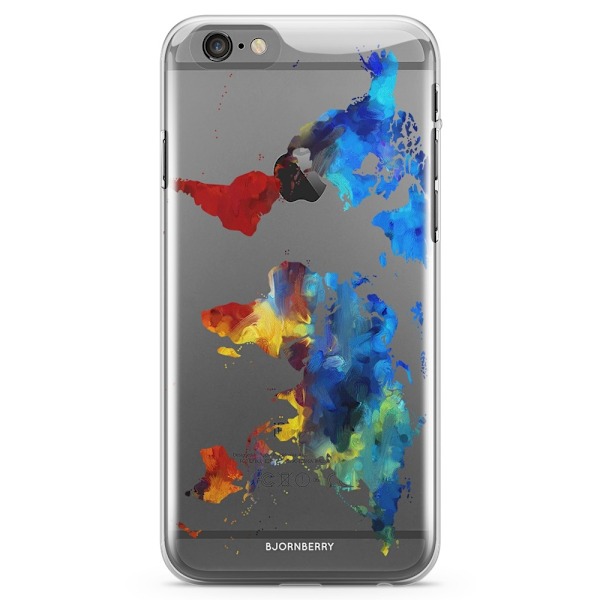Bjornberry iPhone 6 Plus/6s Plus TPU Skal - Världskarta