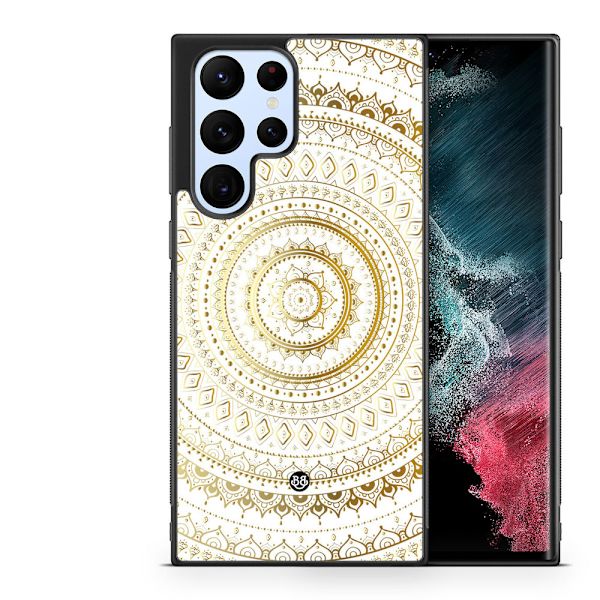 Bjornberry Skal Samsung Galaxy S23 Ultra -Guld Mandala