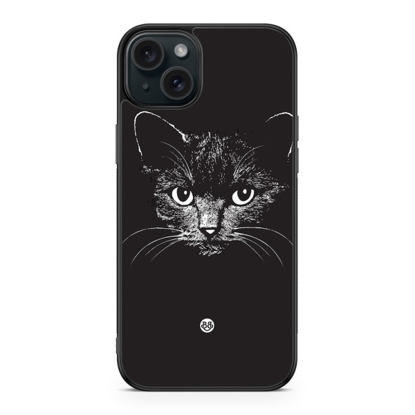 Bjornberry Skal iPhone 15 Plus - Svart/vit katt