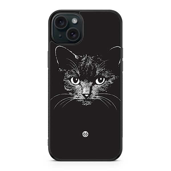 Bjornberry Skal iPhone 15 Plus - Svart/vit katt