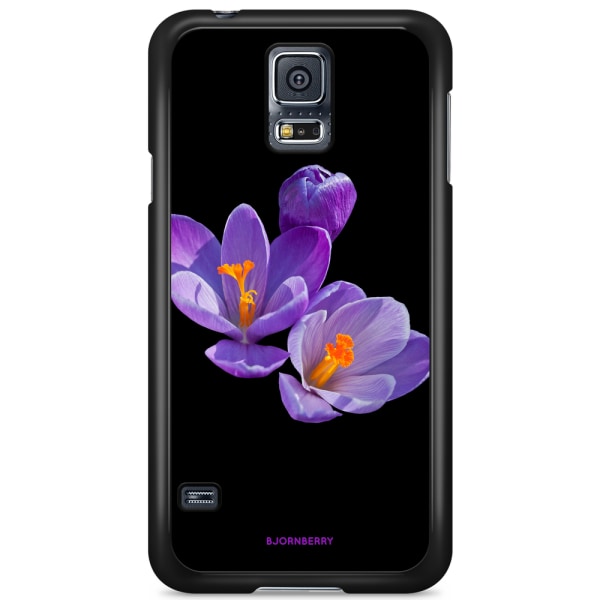 Bjornberry Skal Samsung Galaxy S5/S5 NEO - Lila Blommor